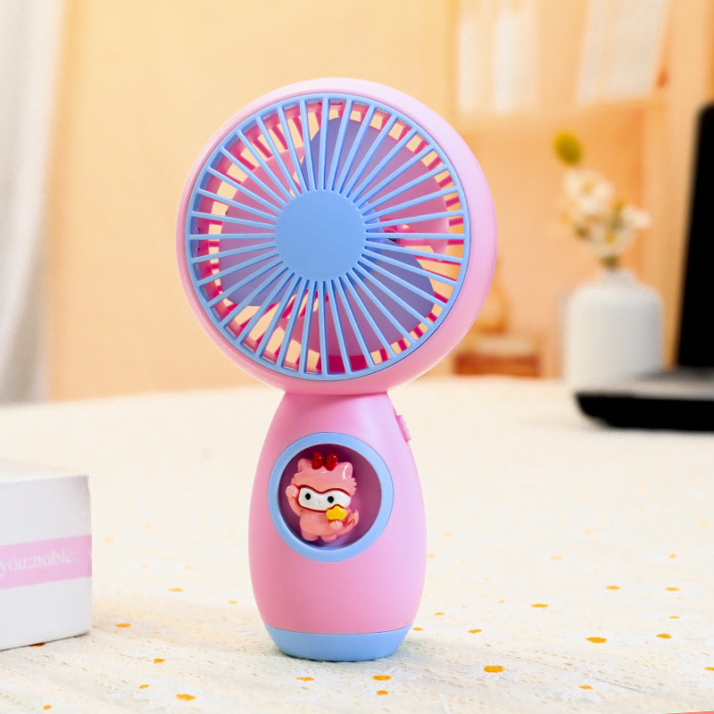 Ladies Portable Hand Fan with Creative Animal Design Kalsten