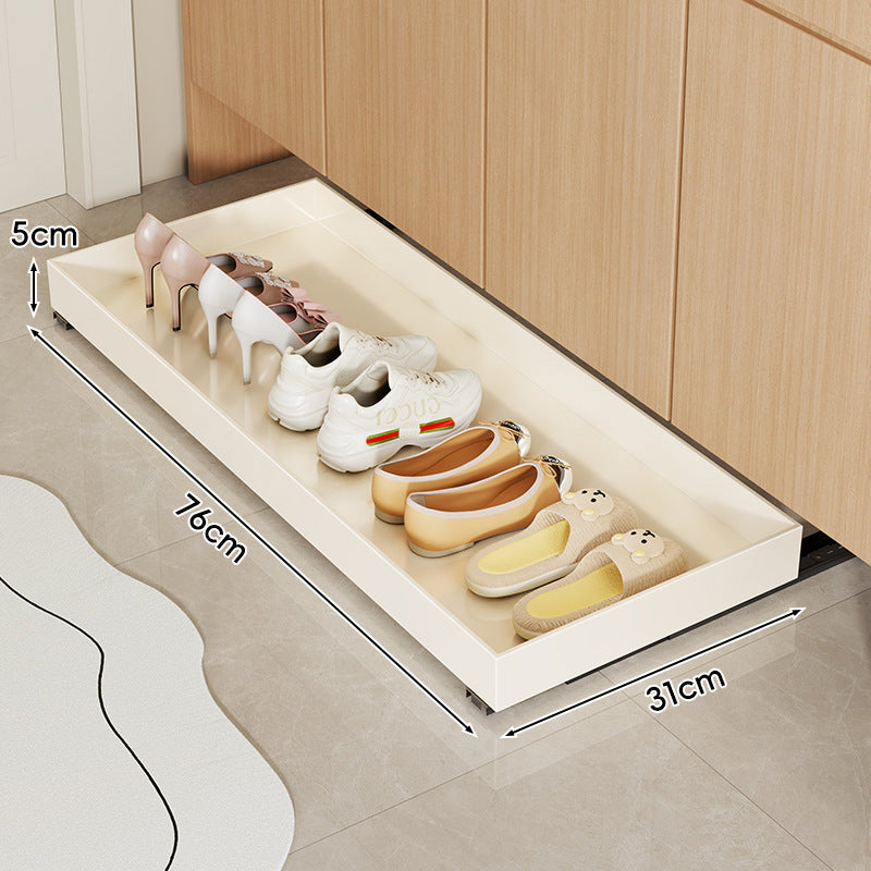 Under-Cabinet Slim Pull-Out Shoe Drawer Organizer