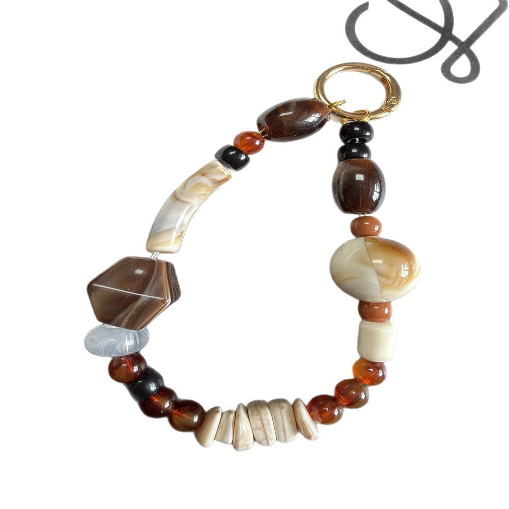 Artisan Beaded Charm Keychain Kalsten
