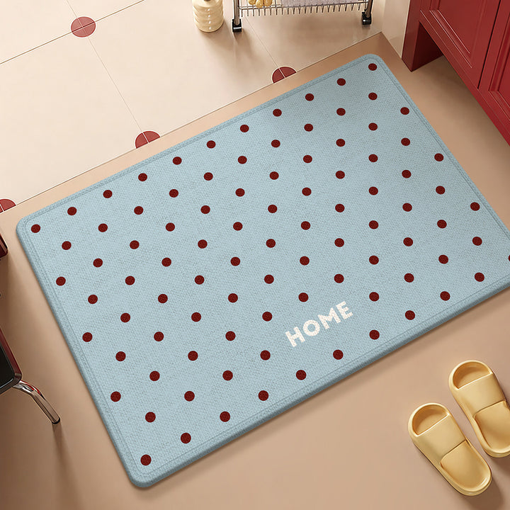 Fun Dot-Patterned Non-Slip Bathroom Mat Kalsten