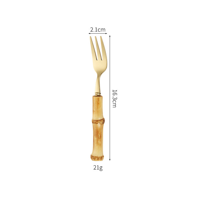 Bamboo Handle Salad Fork Kalsten