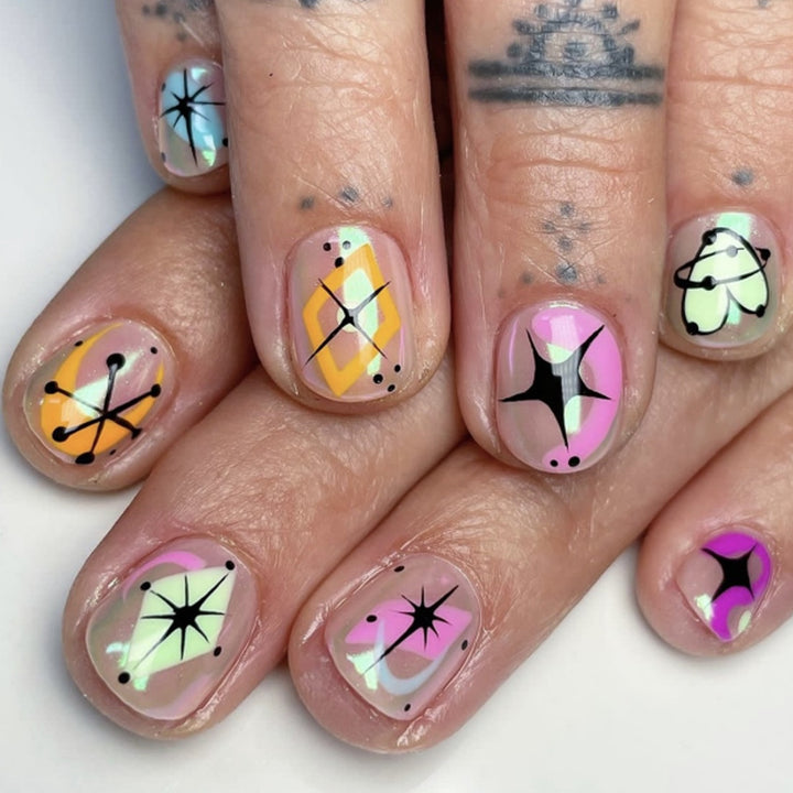 Artistic Abstract Nail Art Kalsten