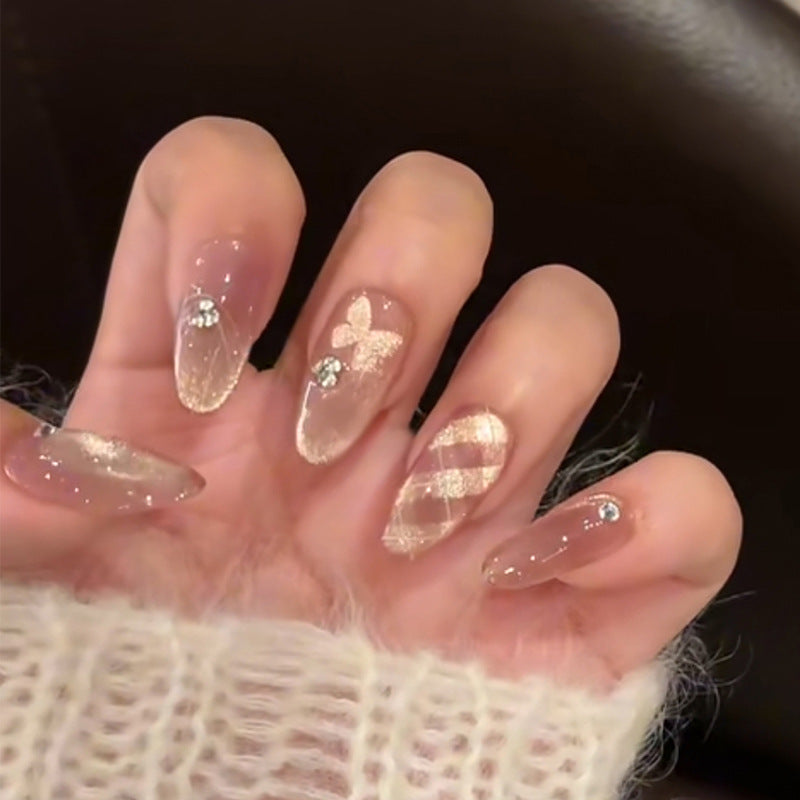 Decorative Press-On Nail Design Kalsten