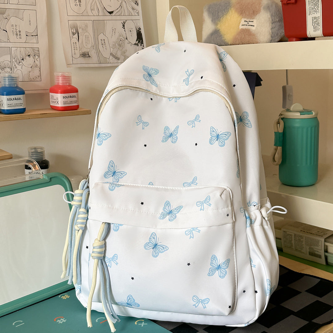 Charming Butterfly Print Casual Backpack Kalsten