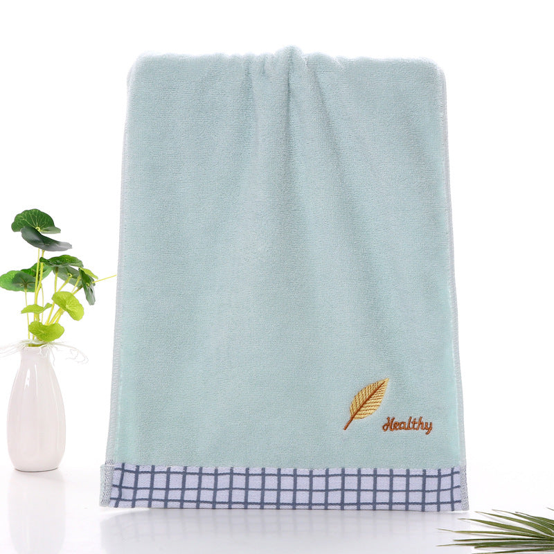 Terry Bath Towel with High-Quality Check Border Kalsten