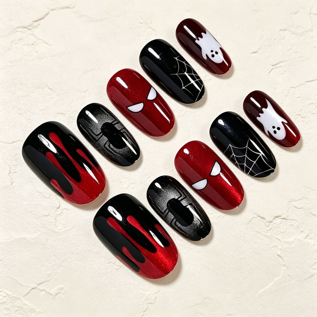 Halloween Themed Press-On Nail Art Set Kalsten