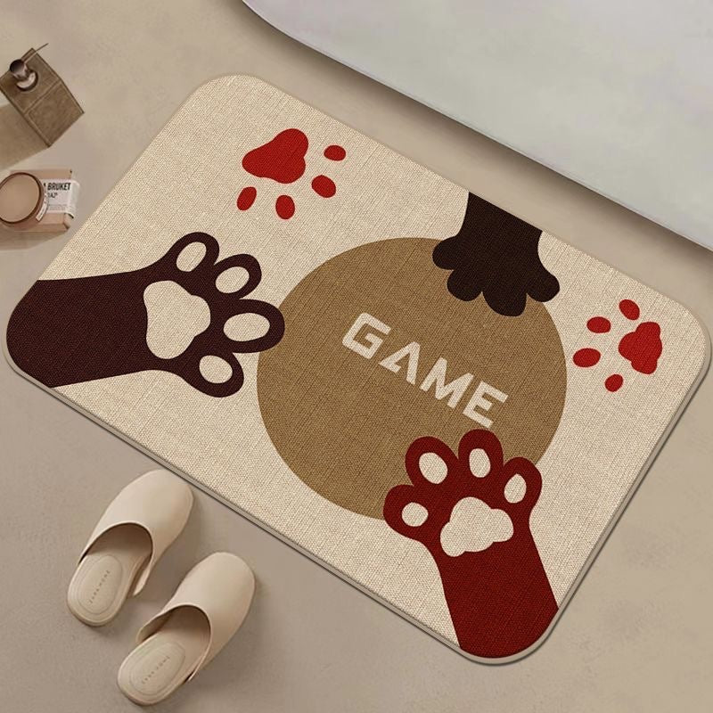 Cat-Themed Non-Slip Bath Mat