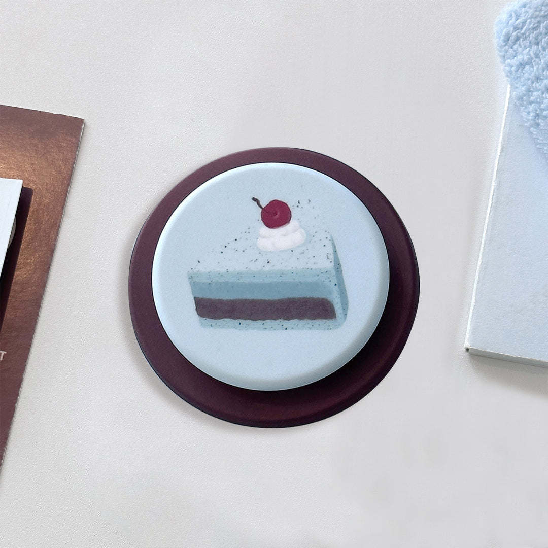 Cute cake design coffee mug coaster Kalsten