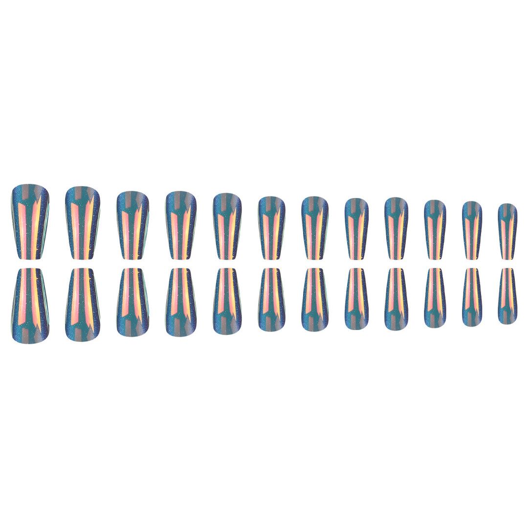 Glossy Long Stiletto Press-On Nails Kalsten