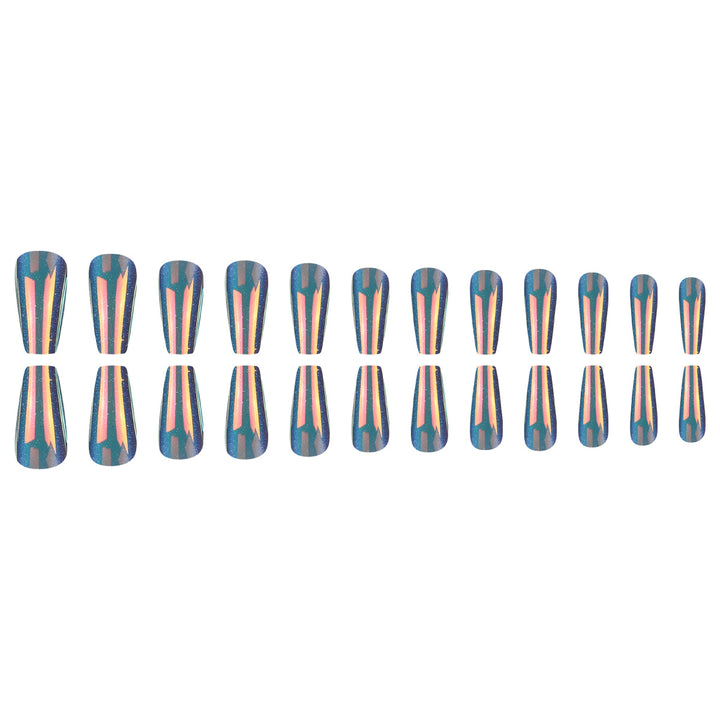 Glossy Long Stiletto Press-On Nails Kalsten