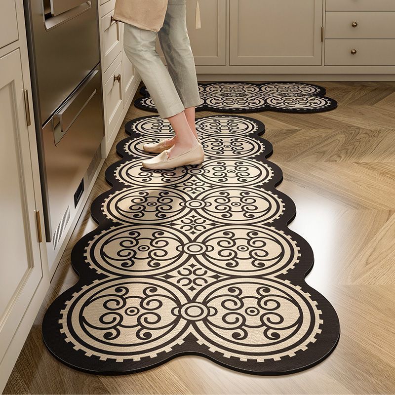 Oversized Geometric Kitchen Runner Mat