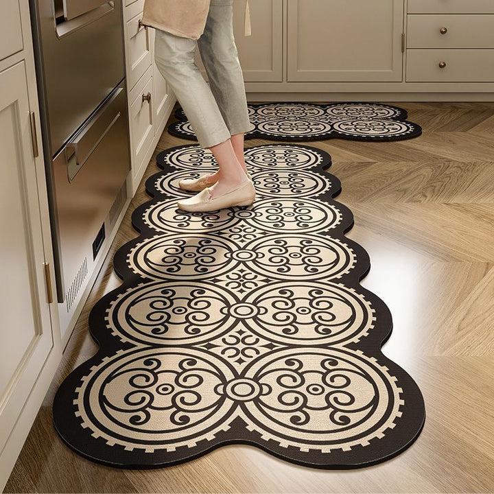 Oversized Geometric Kitchen Runner Mat