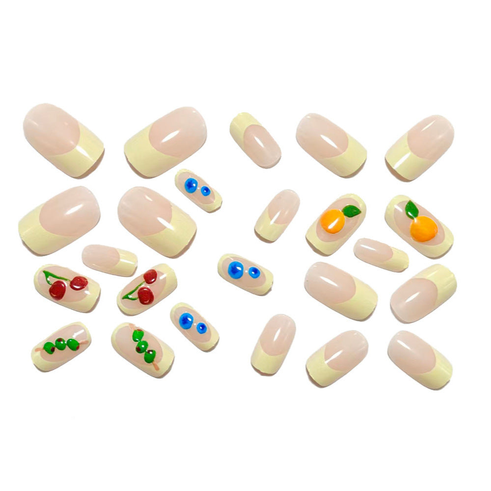 Artificial Nail Art with Fruit Motifs Kalsten