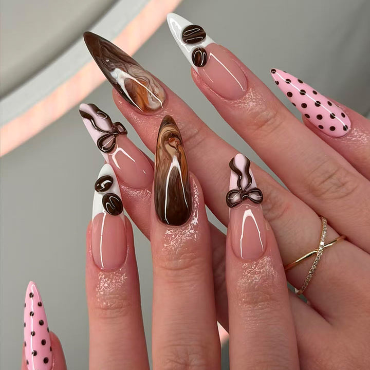 Elegant Artistic Press-On Nail Tips Collection Kalsten