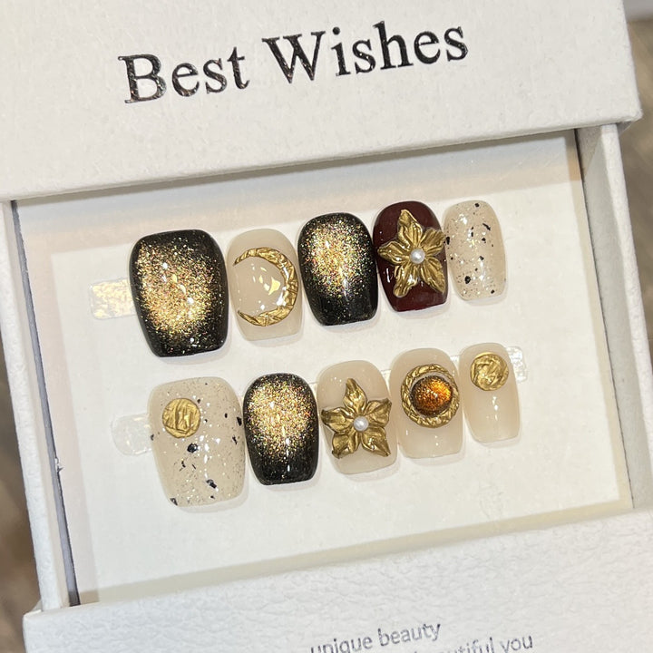 Unique Decorative Press-On Nail Set Kalsten