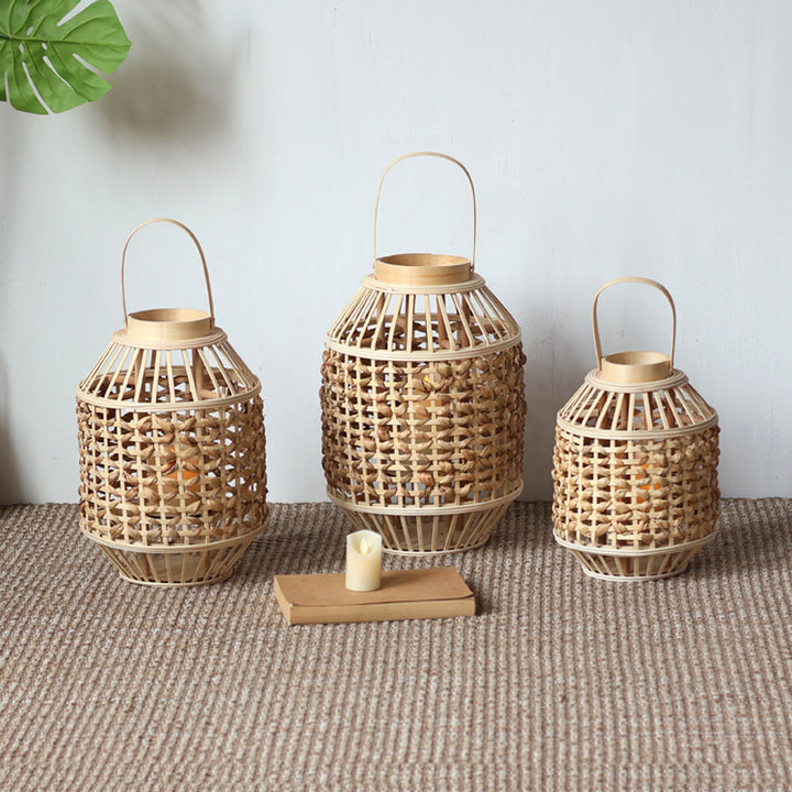 Handcrafted Rattan Lantern Kalsten