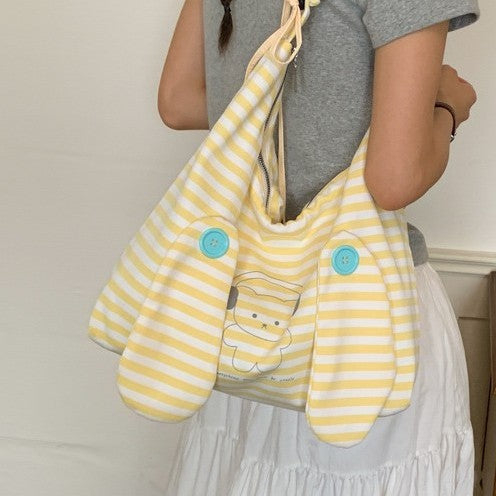 Playful Animal-Themed Slouchy Shoulder Bag