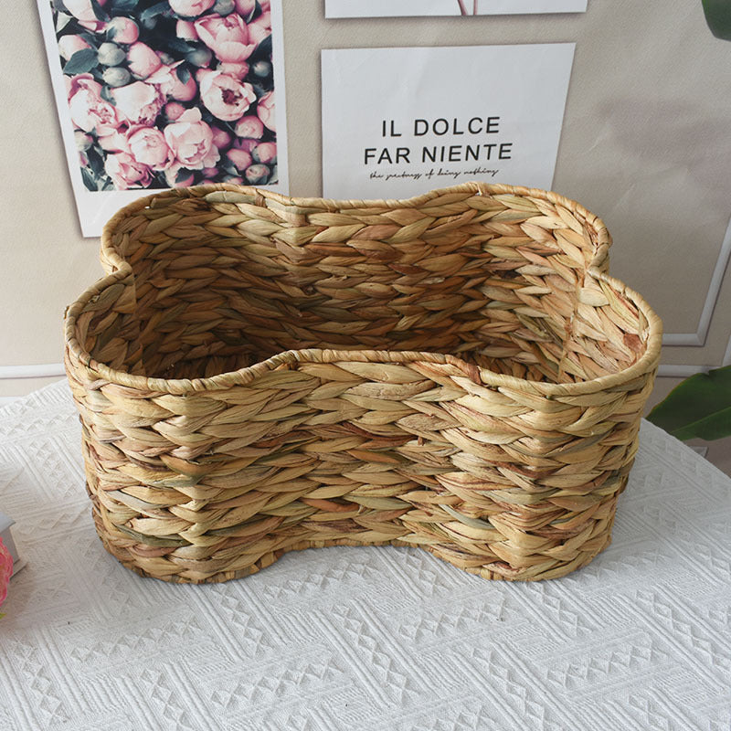 Woven Storage Basket with Organic Curved Design Kalsten