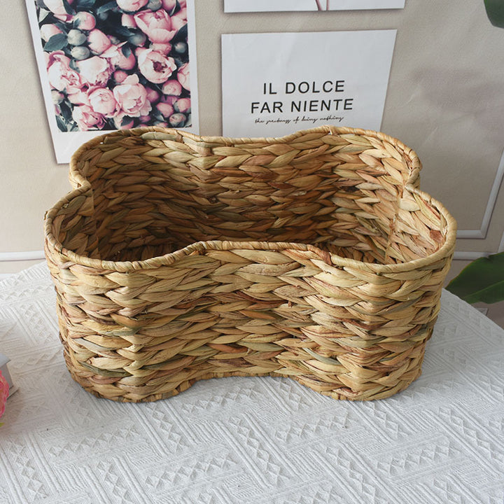 Woven Storage Basket with Organic Curved Design Kalsten