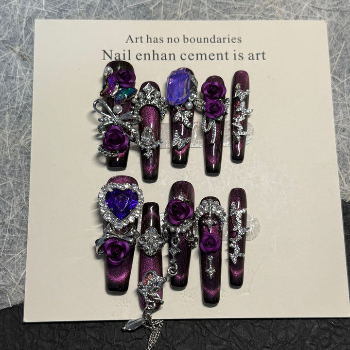 Decorative Press-On Nail Set