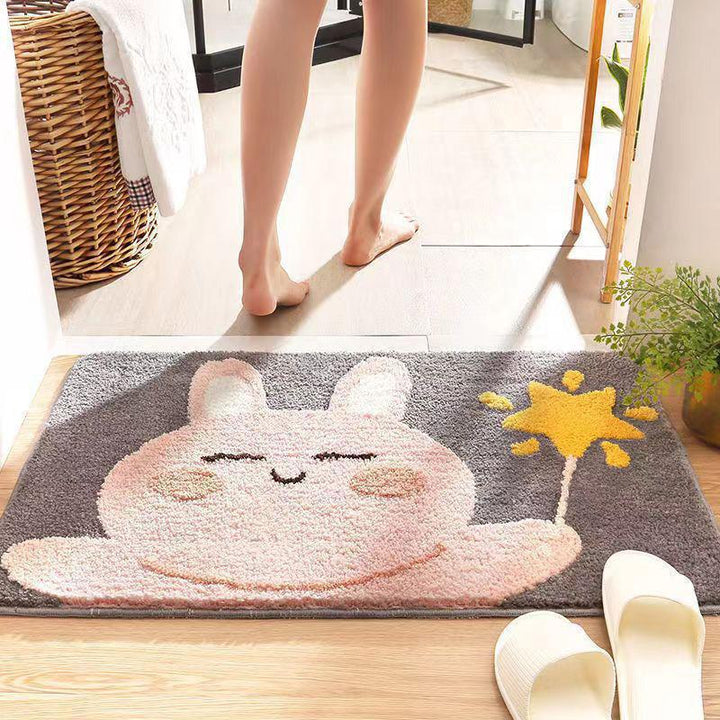 Playful Penguin-Themed Bath Mat Kalsten