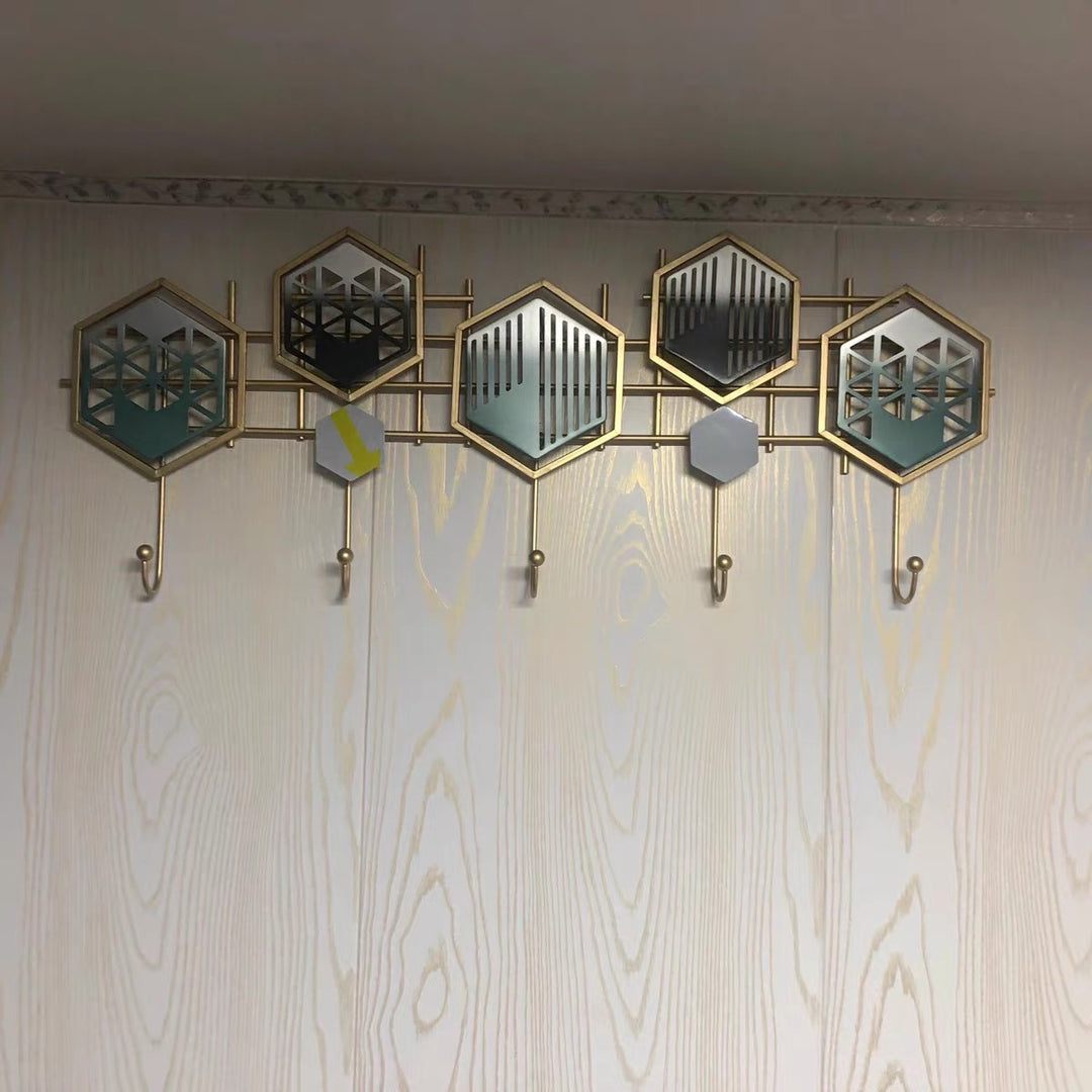 Decorative Leaf Wall Hook Rack Kalsten