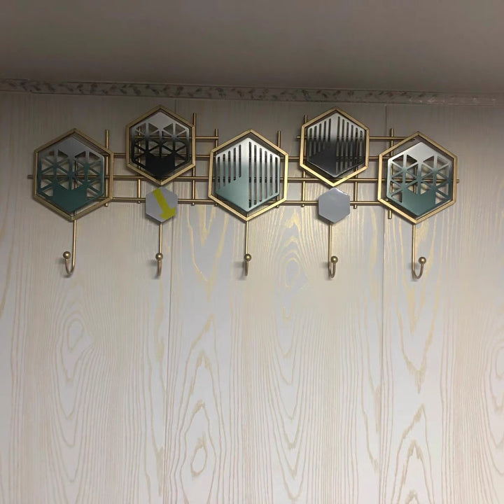 Decorative Leaf Wall Hook Rack Kalsten