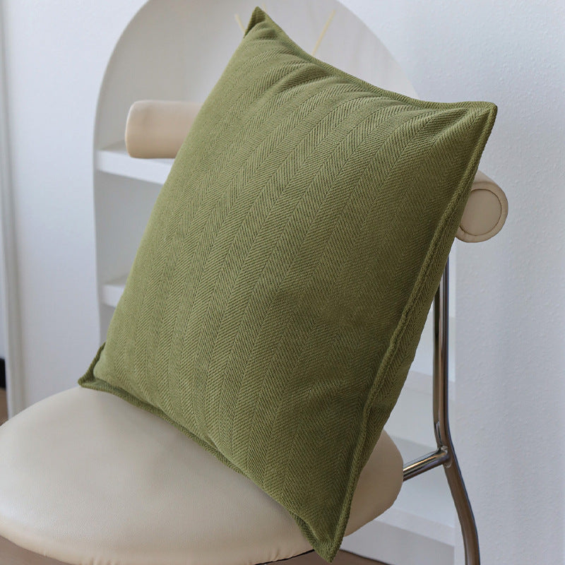 Patterned decorative cushion with textured chenille surface Kalsten