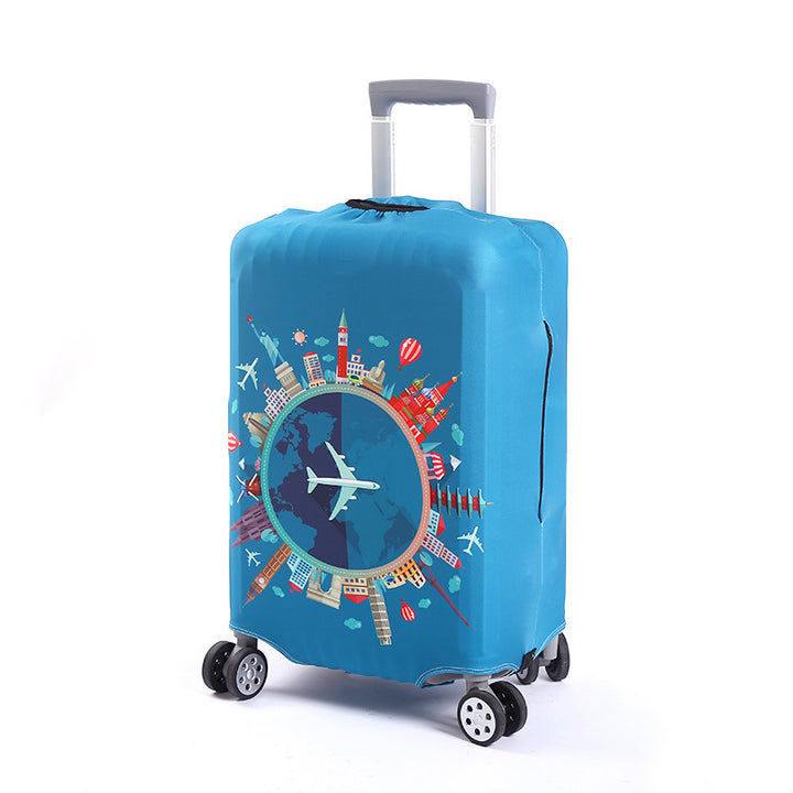 Unisex Suitcase with Creative World Travel Design Kalsten