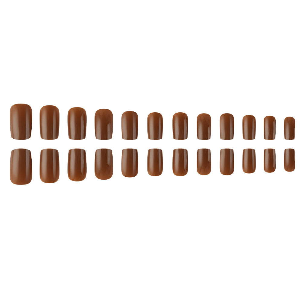 Glossy Square Tip Press-On Nails Kalsten