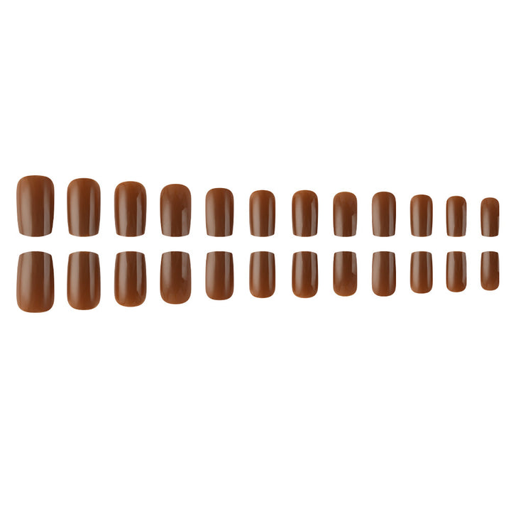 Glossy Square Tip Press-On Nails Kalsten