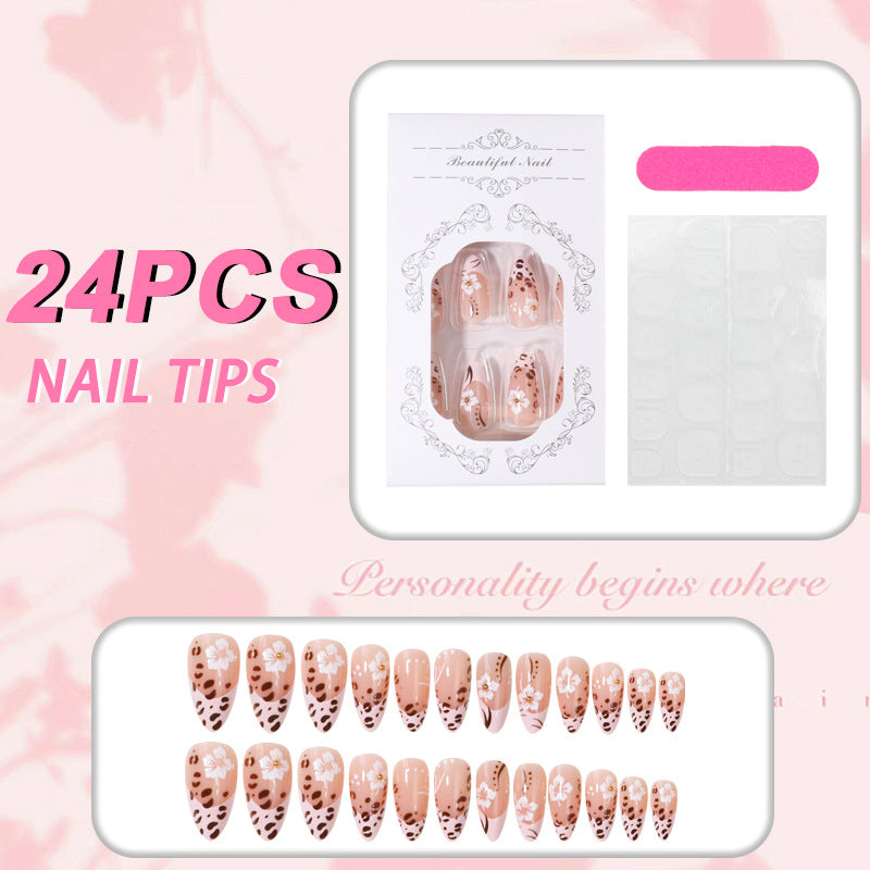 Floral Design Press-On Nail Tips Kalsten