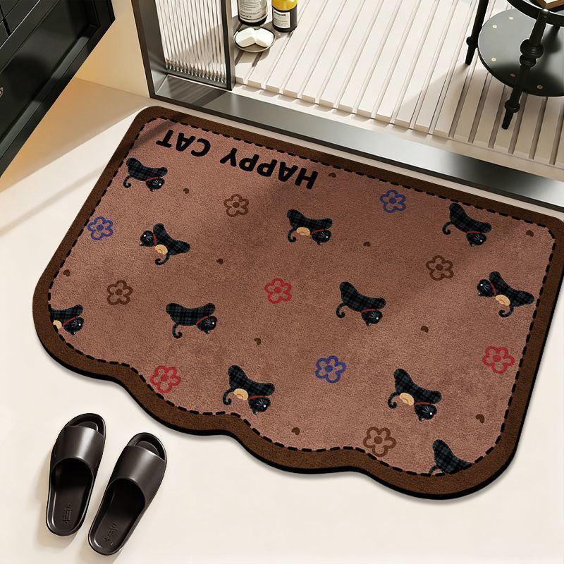 Cat-Theme Decorative Bath Mat