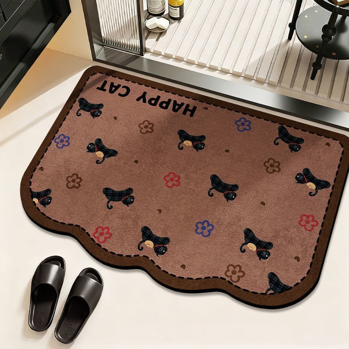 Cat-Theme Decorative Bath Mat
