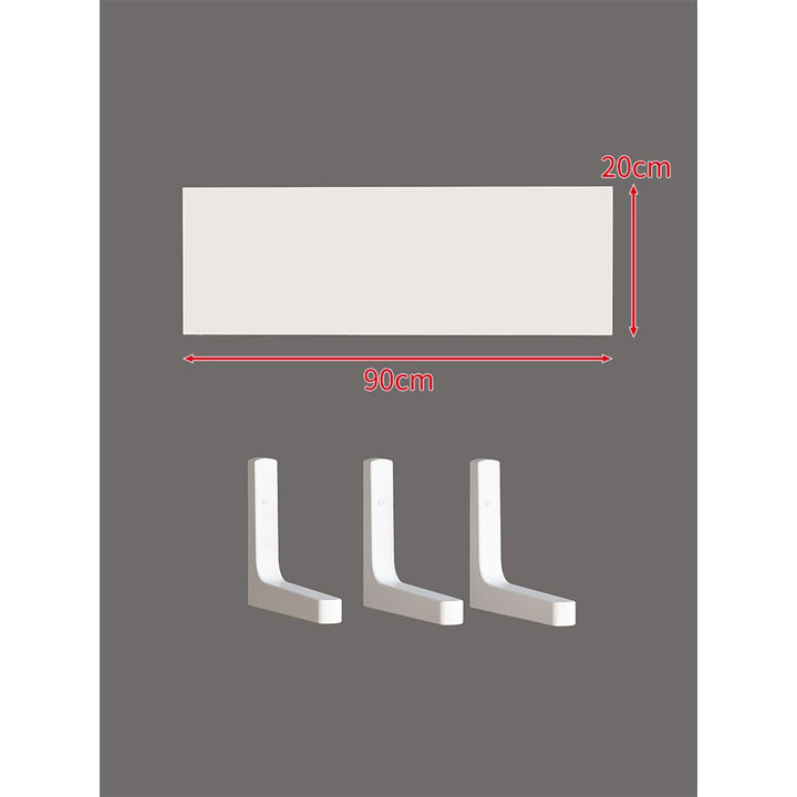 Long Narrow Floating Wall Shelf Kit with Concealed Heavy-Duty Brackets