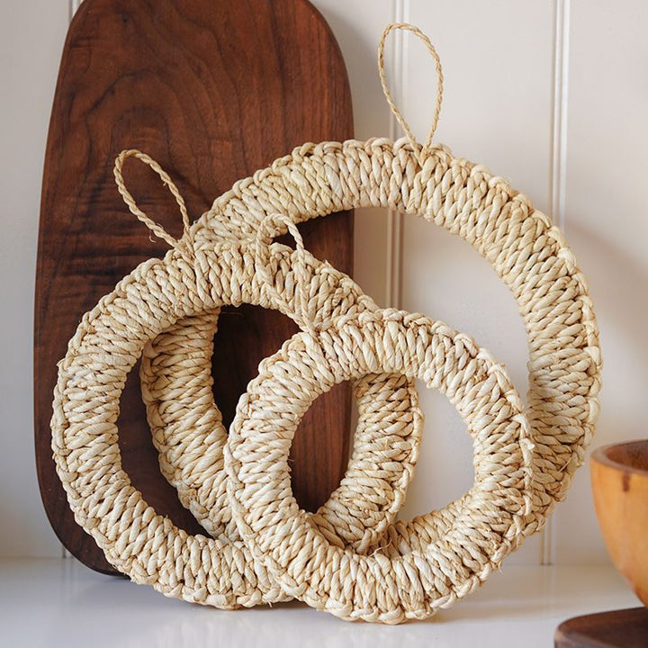 Handcrafted Natural Fiber Wall Decor