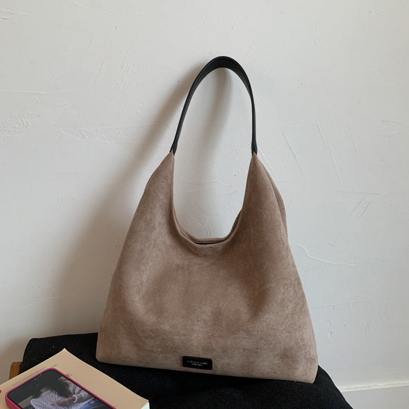 Suede Oversized Hobo Bag Kalsten