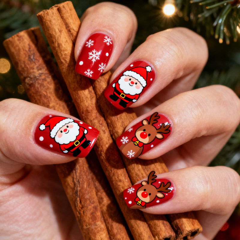 Festive Christmas Art Nail Set Kalsten