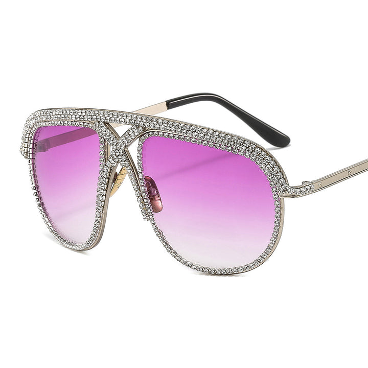 Ladies elegant sunglasses with glittering frame and gradient lenses Kalsten