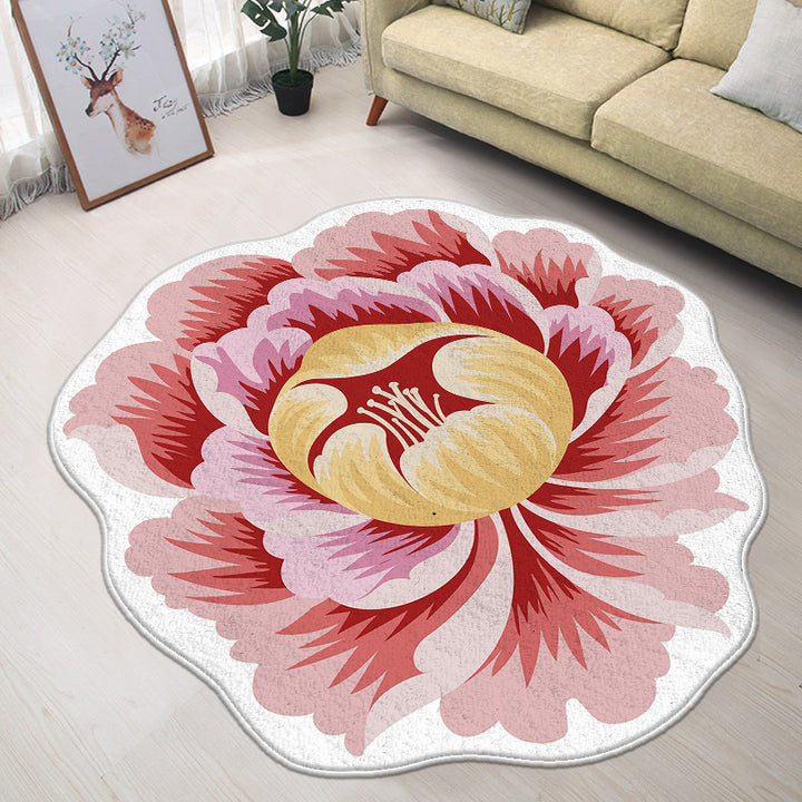 Floral-Inspired Decorative Mat