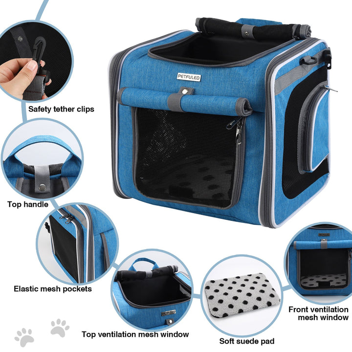 ventilated collapsible pet carrier backpack with reinforced frame Kalsten