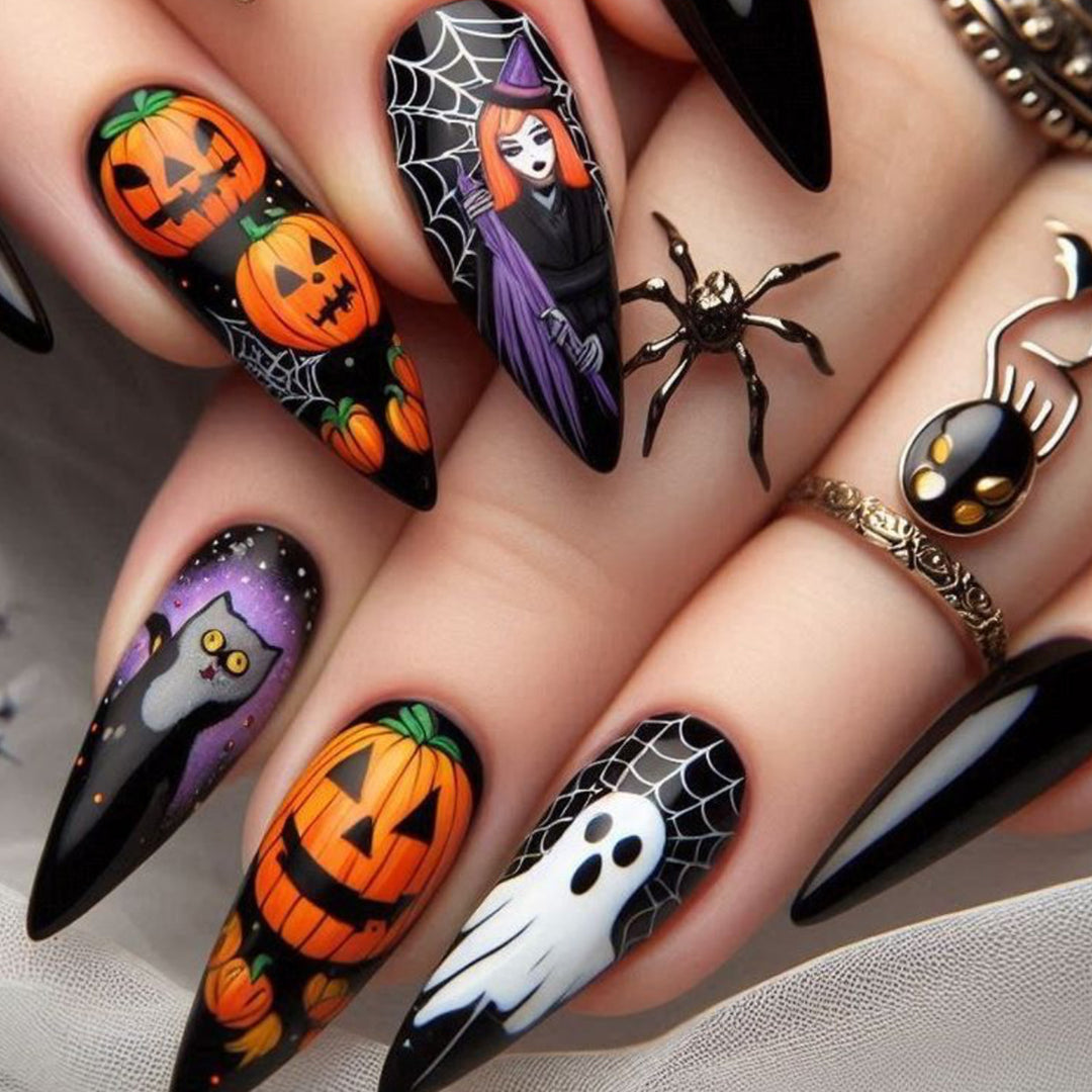 Halloween-Themed 3D Decorative Nail Art Extensions Kalsten