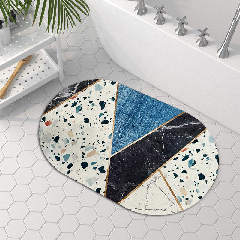 Decorative Geometric Bath Mat Kalsten
