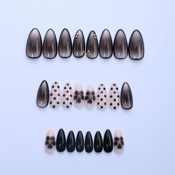 Stylish Mixed Design Press-On Nails Kalsten