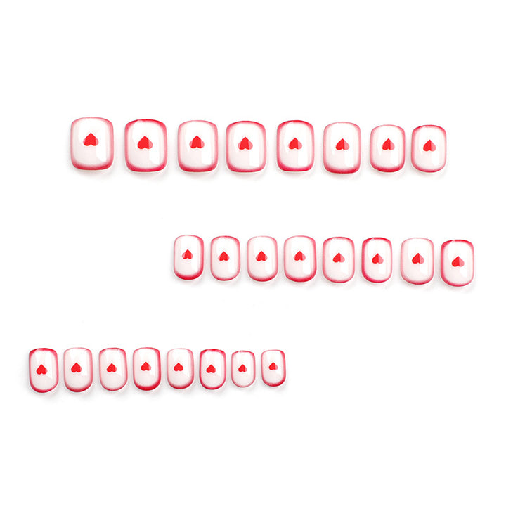 Nail art with romantic heart motifs Kalsten