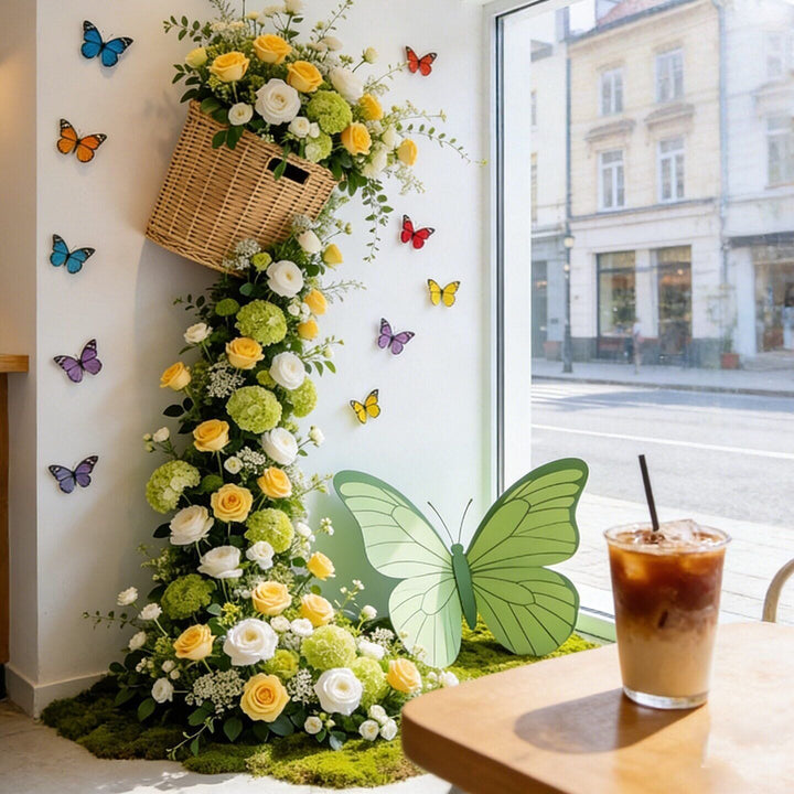 Decorative Floral Wall Installation