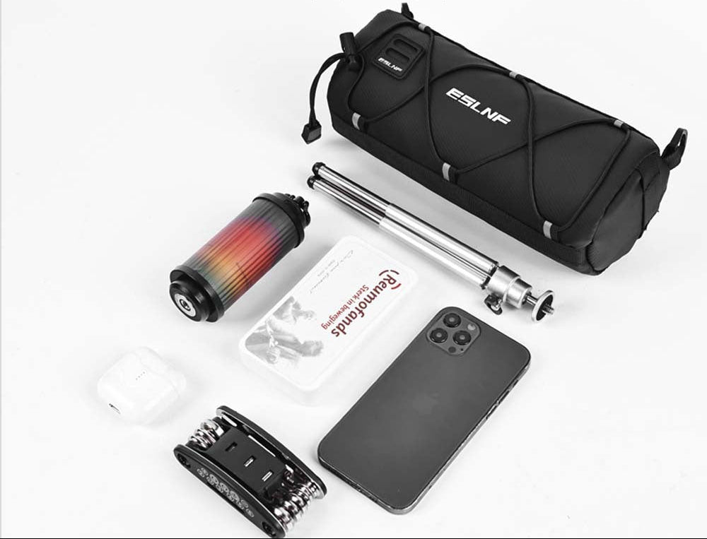 compact waterproof cylindrical bike handlebar storage bag Kalsten
