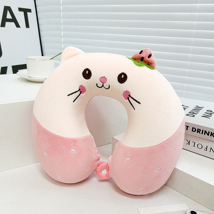 Women Kitten Neck Support Pillow Kalsten
