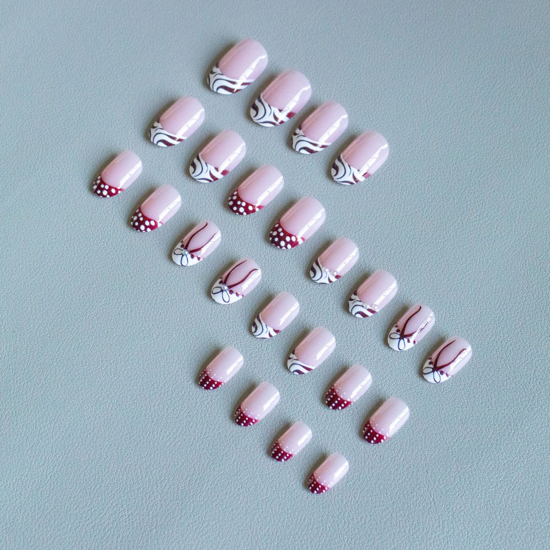 Artistic French Tip Nail Art Set  1790958142