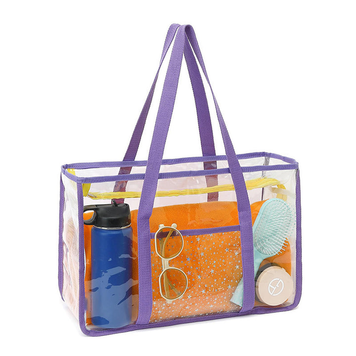 Transparent beach bag with multiple compartments Kalsten